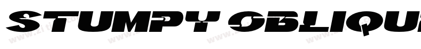 Stumpy Oblique字体转换